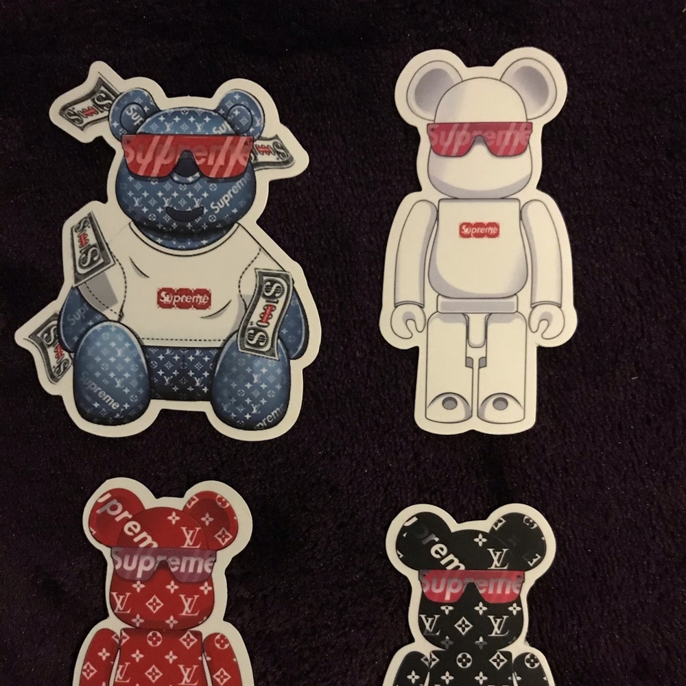 Supreme Bearbrick Stickers